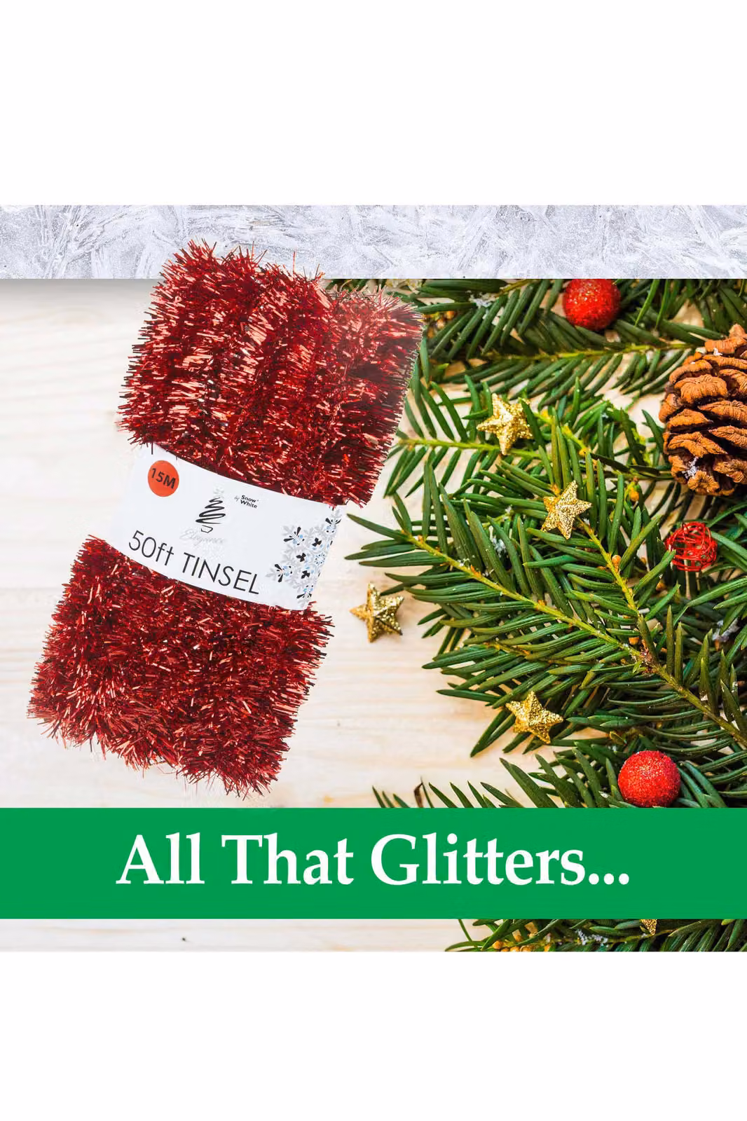 VFM Red Christmas Tinsel Decorations for Parties and Trees – 2