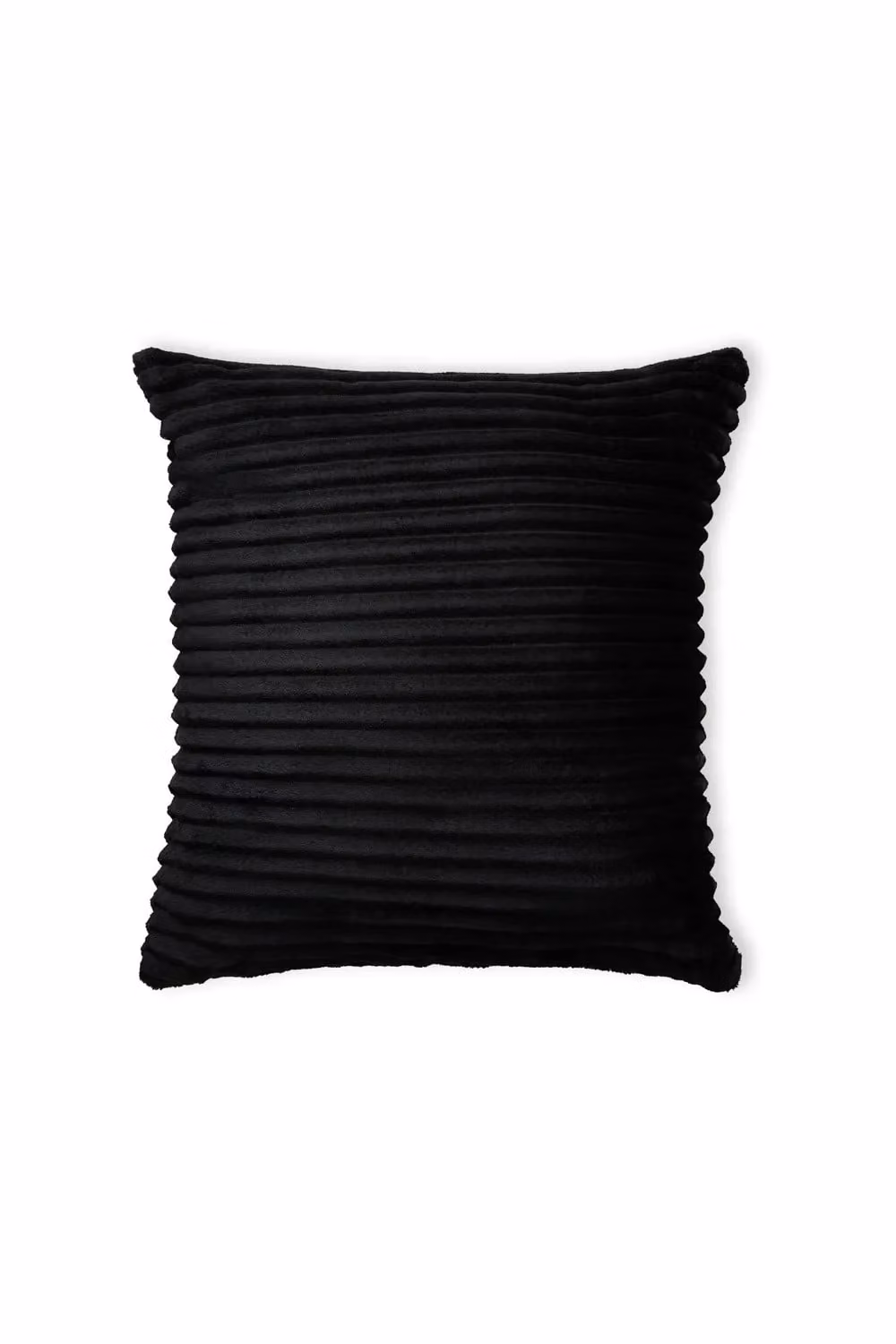 BHS Luxury Black Velvet Square Cushion, W/D/H: 45 x 45 x 45 cm – 2