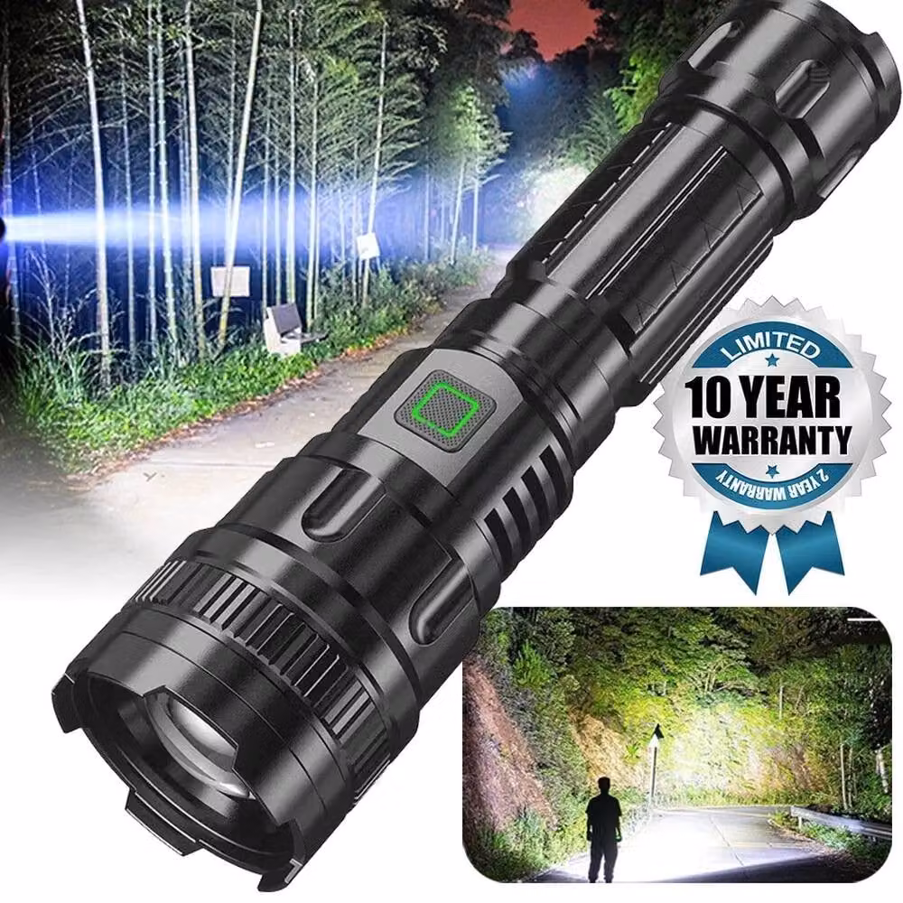 NESTLUNE USB Rechargeable Mini LED Torch in Black – 3