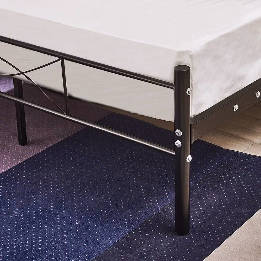 ERGOVEXA Modern Metal Bed Frame in Black and White – 3