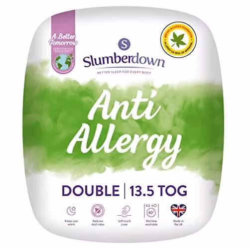 Slumberdown Anti Allergy Winter Duvet, 13.5 Tog, White, W/D/H: 200 x 200 x 0 cm