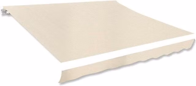 Berkfield Home Polyester Awning Top Sunshade Canvas in Beige, W: 300 cm, D: 250 cm