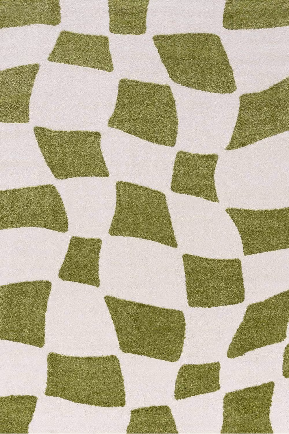 THE RUGS Joli Chequered Soft and Dense Pile Living Room and Bedroom Rug in Green, W: 120 cm, L: 170 cm – 2