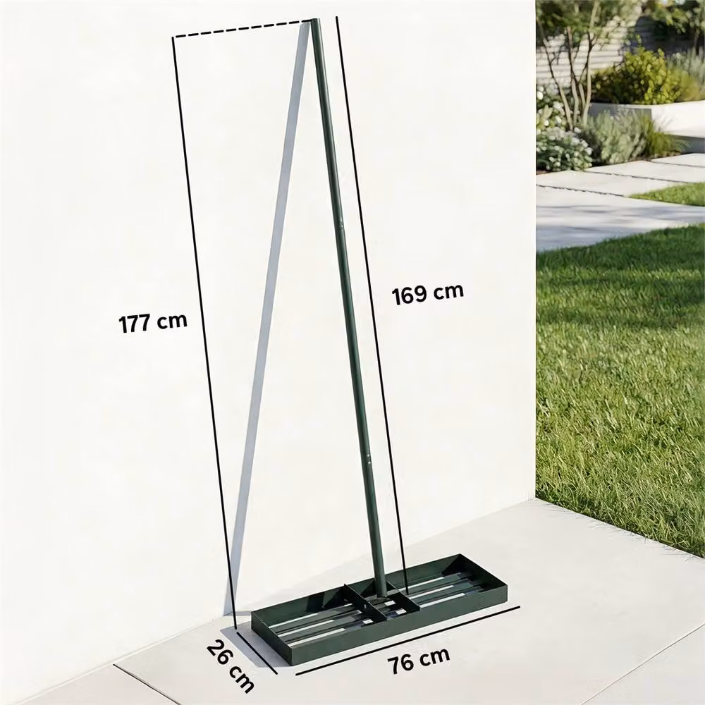 EONLION Green Metal Lawn Levelling Rake, W: 76 cm – 2