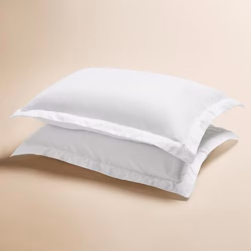 OHS 2 Pack White Microfibre Oxford Pillowcases with Envelope Closure, W/D/H: 50 x 75 x 0 cm – 3