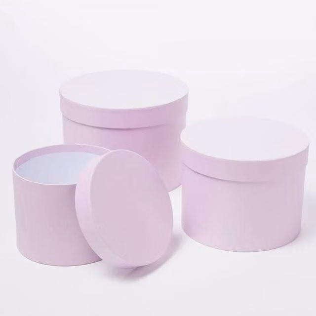 KDMD Lilac Symphony Purple Paper Hat Box Set of 3