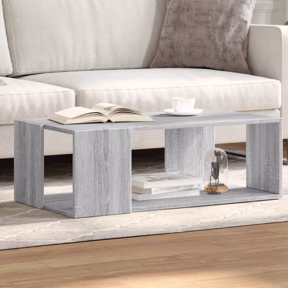 Berkfield Home Grey Sonoma Coffee Table, W: 89.5 cm, D: 48 cm, H: 30 cm – 2