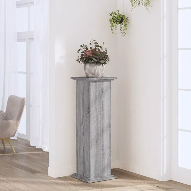 Berkfield Home Modern Grey Sonoma Plant Stand, W/D/H: 33 x 33 x 100 cm – 1