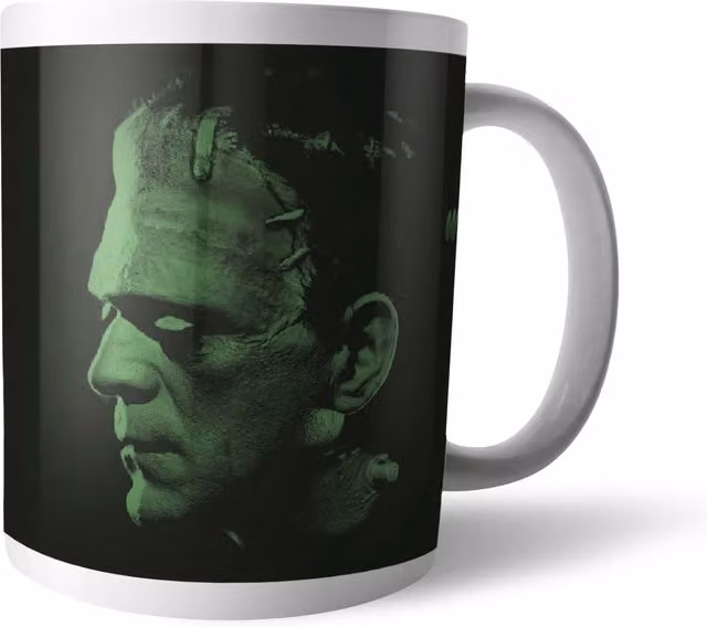 Universal Monsters Frankenstein Retro Ceramic Mug in White