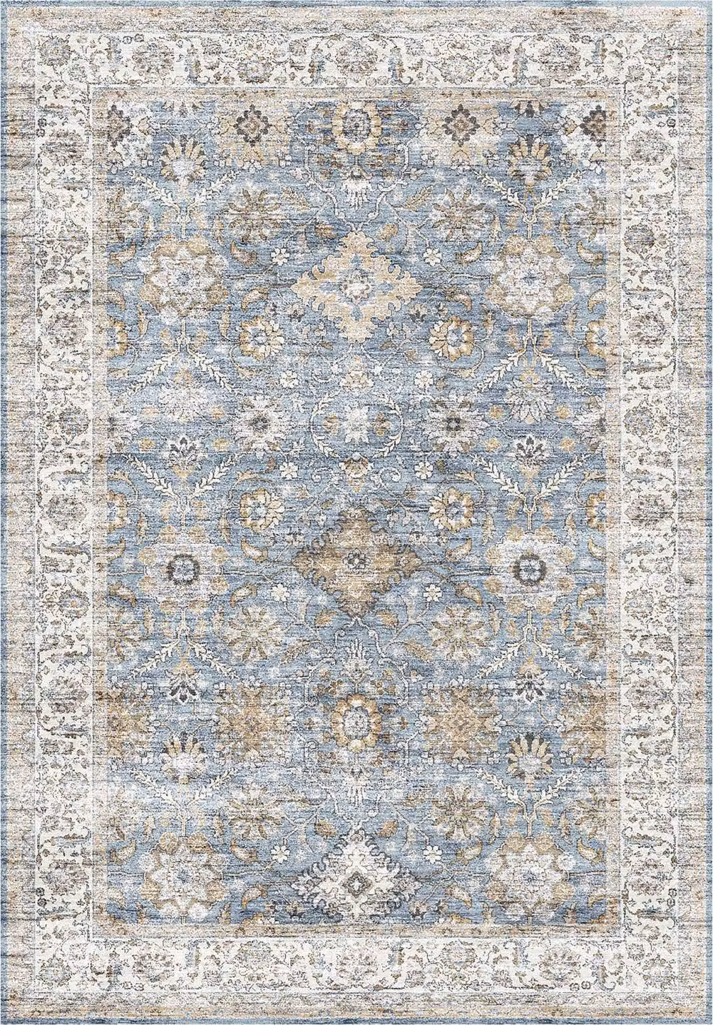 THE RUGS Samira Washable Persian Classic Rug in Light Blue, W/D/H: 160 x 230 cm – 2