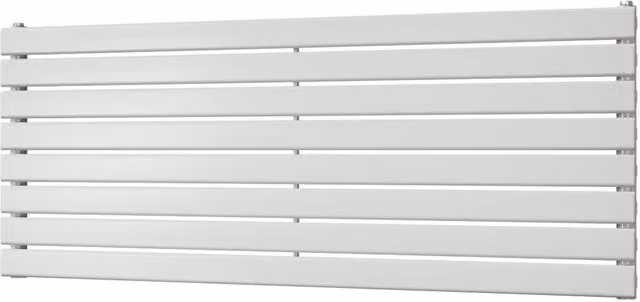 Typhoon Axis White Single Panel Horizontal Steel Radiator W: 140 cm, H: 54.4 cm