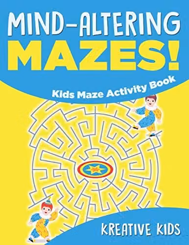 Kreative Kids Mind-altering Mazes Kids Maze Activity Book, Multicolour
