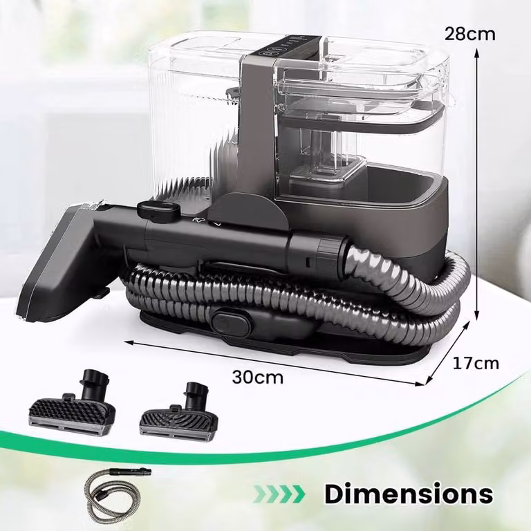 Kelvenix 1800W Portable Handheld Steam Cleaner in Black