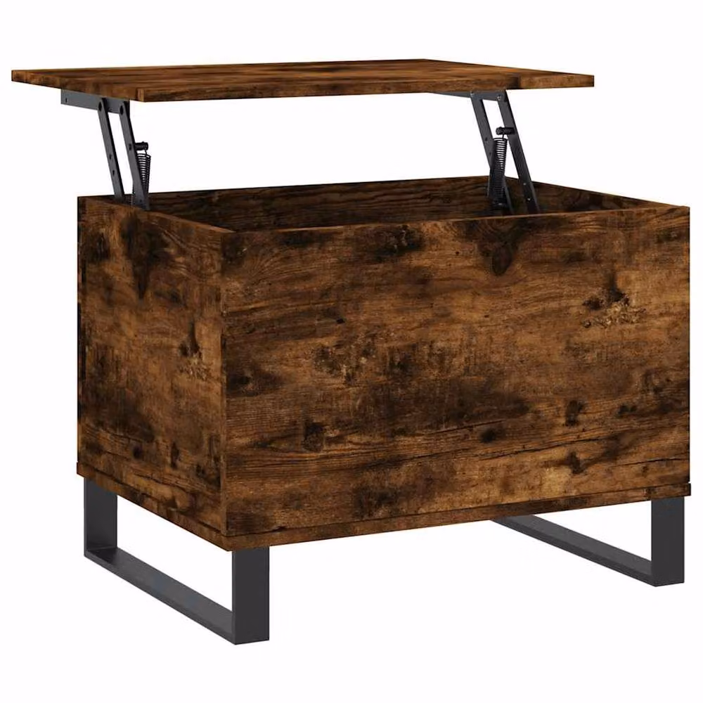 Berkfield Home Modern Coffee Table in Smoked Oak Brown, W/D/H: 60 x 44.5 x 45 cm – 3