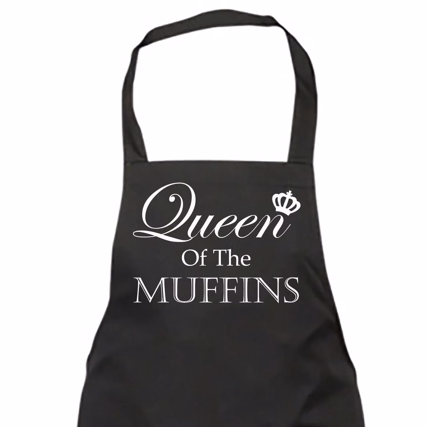 60 Second Makeover Queen Of The Muffins Black Apron for Adults – 2