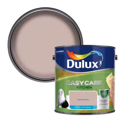 Dulux Easycare Kitchen Matt Emulsion Paint - Pink - 2.5L – 1