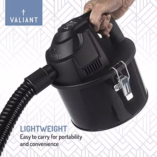 Valiant Portable Mini Ash Vacuum Cleaner, 600W, 4 Litre Capacity, Black – 4