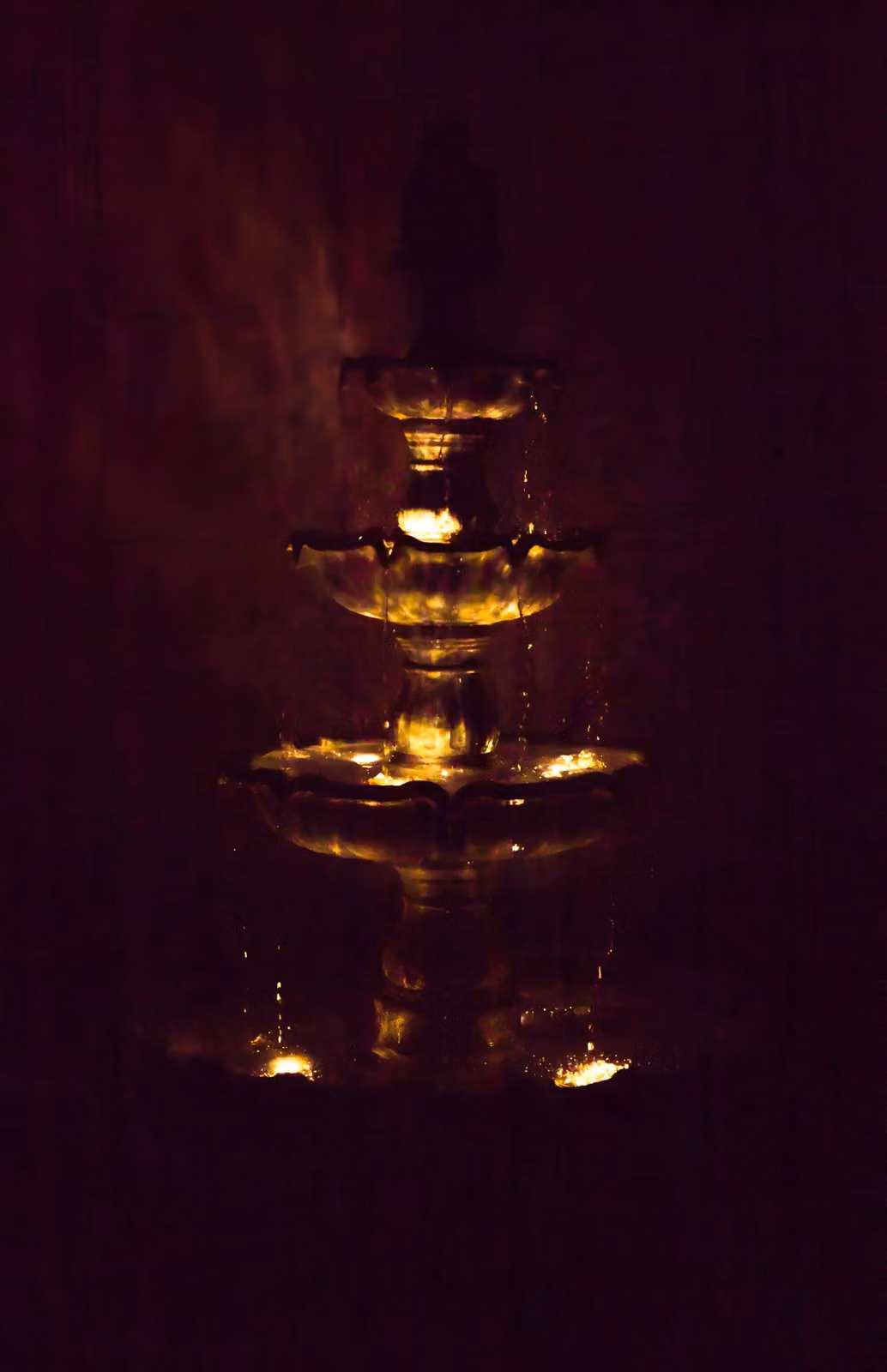 Primrose 4 Tier Cascading Stone Effect Water Fountain with Lights in Grey, Height: 204 cm – 4