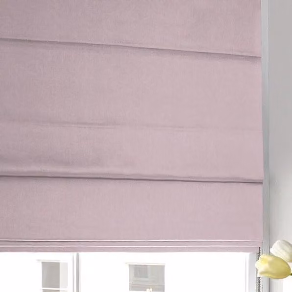 Terrys Made to Measure Blackout Roman Blind in Purple Heather