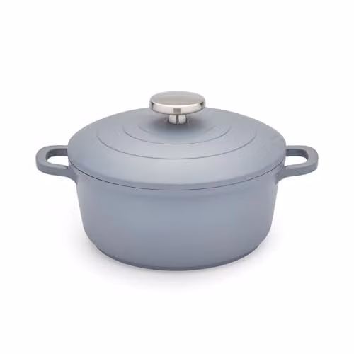 Morphy Richards Grey Cast Aluminium Casserole with Non-Stick Ceramic Coating, 2.3 l