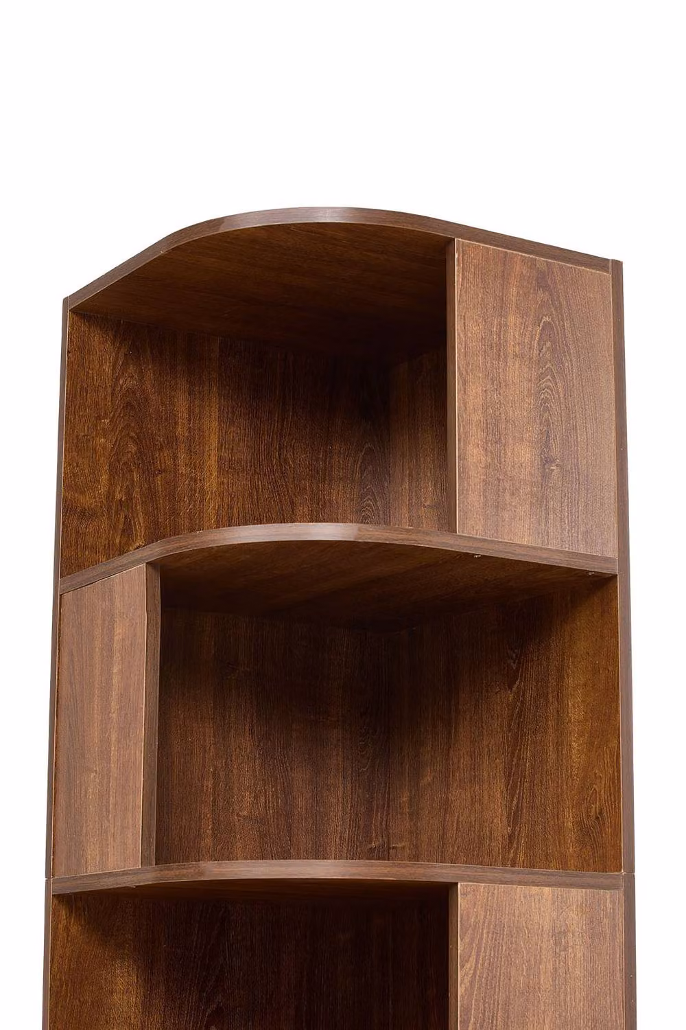 H&O Direct 6-Tier Wooden Corner Storage Shelf in Brown – 3