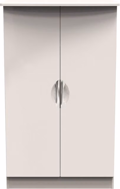 2 U Holborn Ready Assembled 2 Door Midi Wardrobe in Taupe