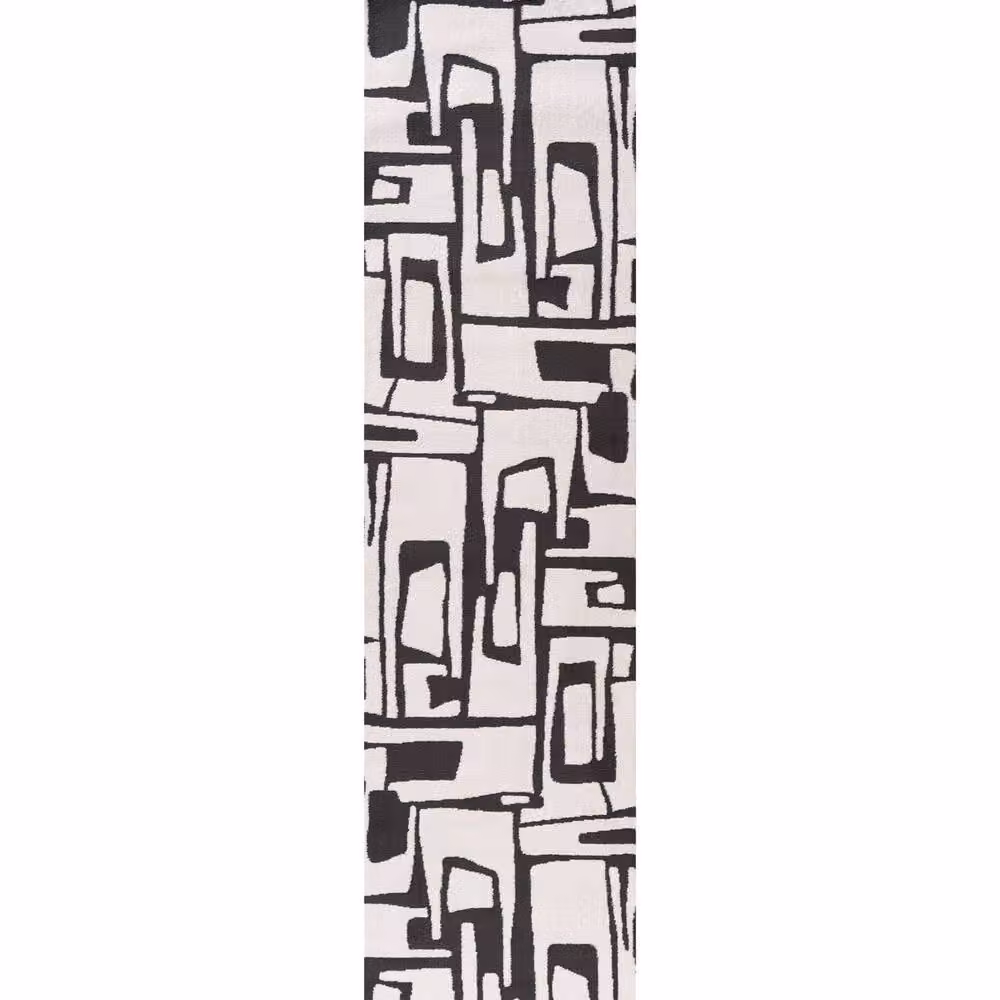 THE RUGS Loft Abstract Soft Pile Area Rug, Dark Grey, W: 160 cm, D: 230 cm – 7