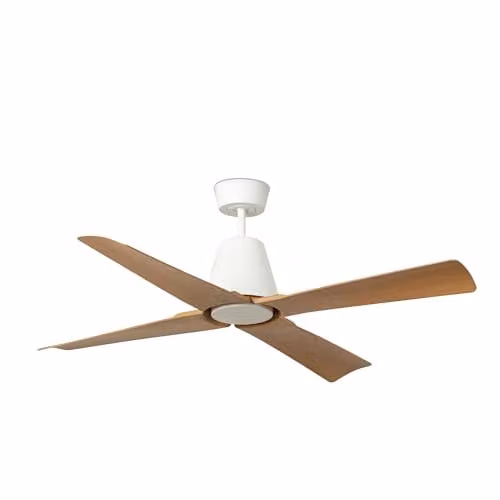 Faro Barcelona Typhoon White Metal Ceiling Fan with Remote Control – 1