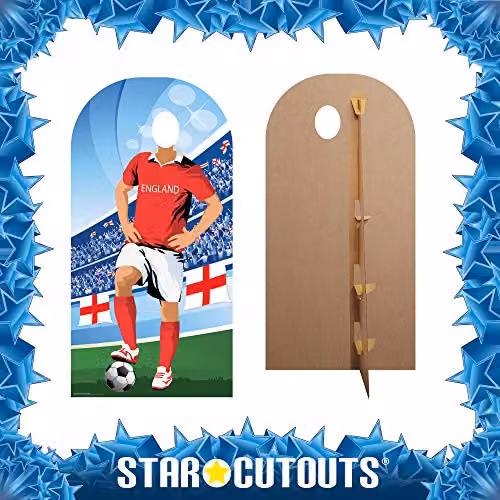 Star Cutouts SC1164 England World Cup 2026 Stand-In Cardboard Cutout, Multicolour, Height: 190 cm – 4