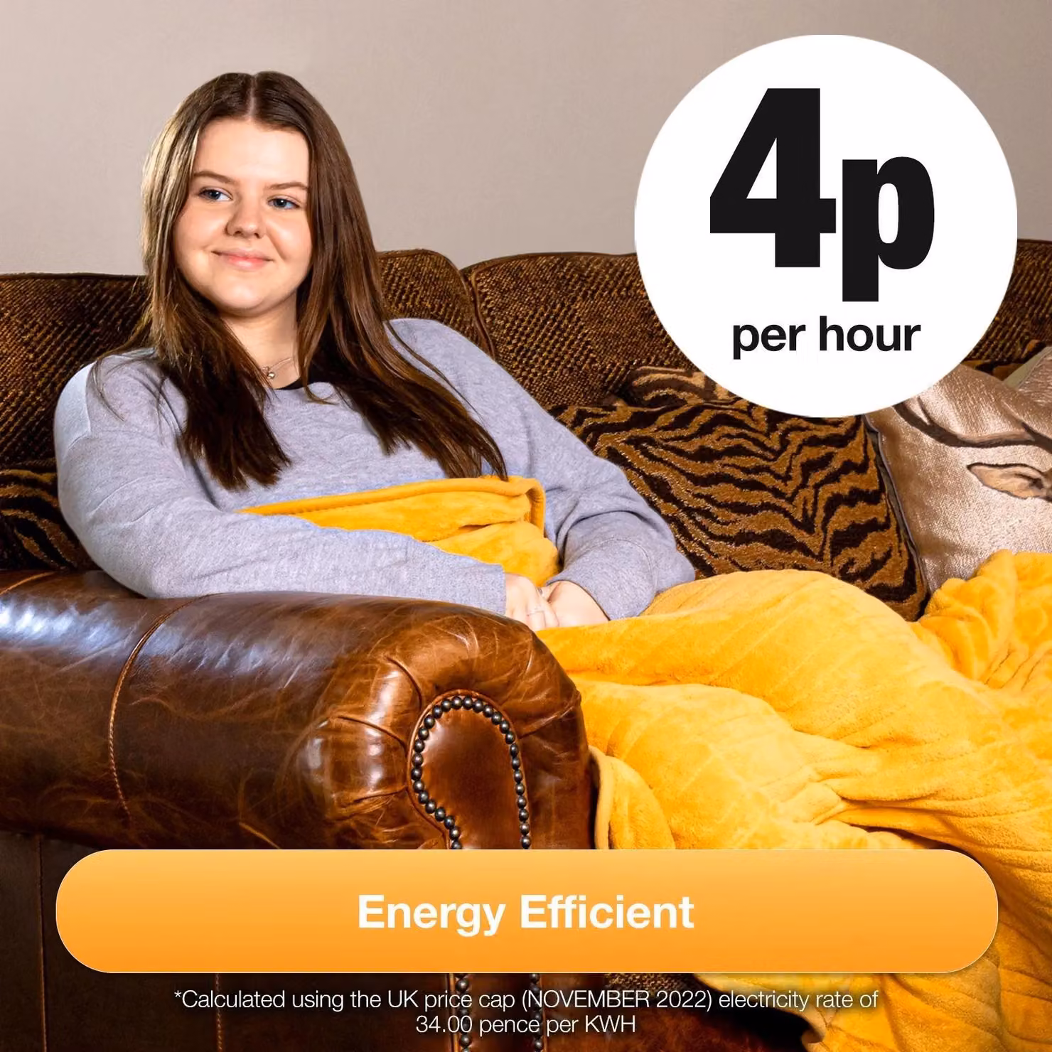 Dreamcatcher Deluxe Electric Heated Double Throw Blanket in Gold with Soft Fleece and Timer – 3