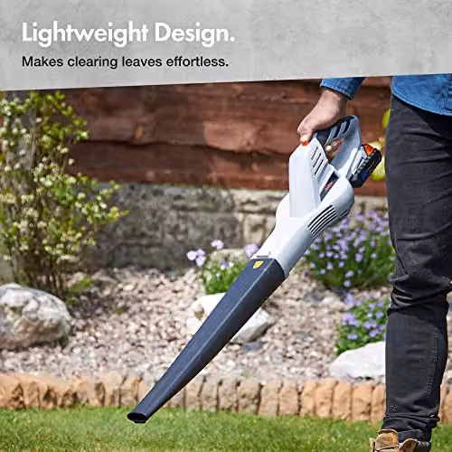 VonHaus G-Series Cordless 20V Leaf Blower in Black and Grey with Rechargeable Battery and Charger – 3