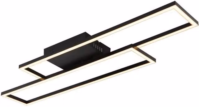Netlighting Tatjana Semi Flush Ceiling Light Matt Black LED Warm White 3000K