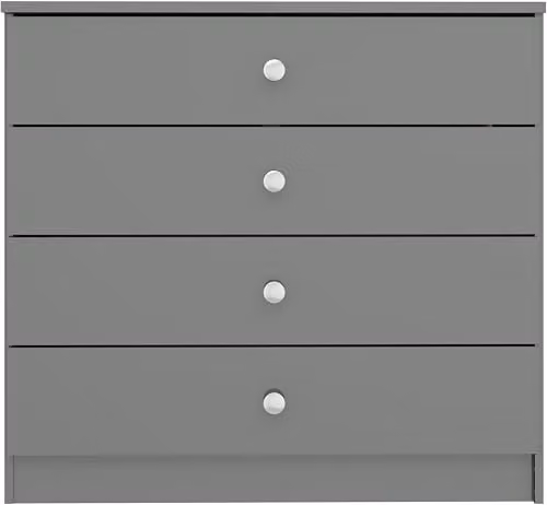 Seconique Denver 4 Drawer Chest in Grey Gloss – 2