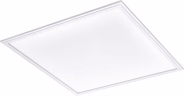 Loops White Aluminium Square LED Wall and Ceiling Light, 40W, 4000K, W: 59.5 cm