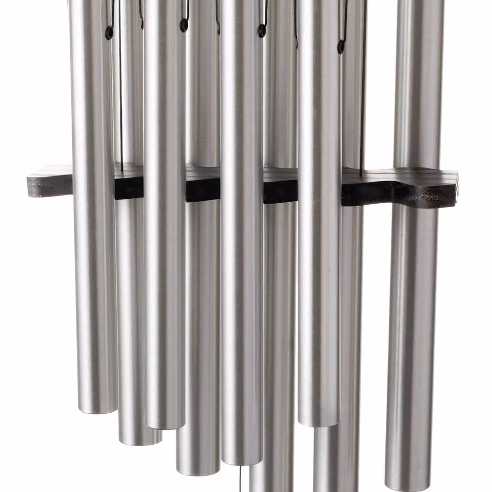 Woodstock Multi-Toned Ash and Aluminium Healing Wind Chime in Black and Multicolour – 4