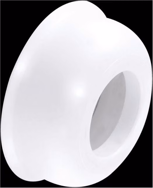 McAlpine T17 1.5 inch White Plastic Wall Mounted Flange