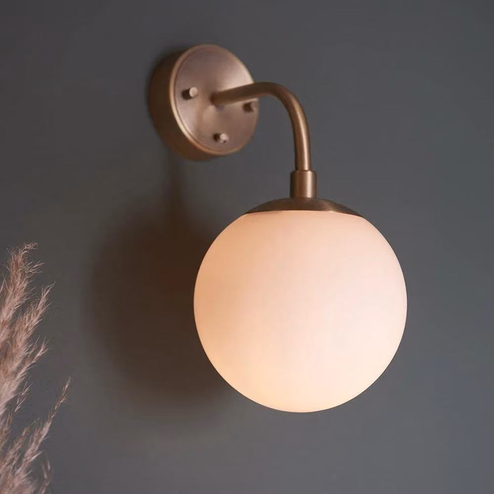 Netlighting COSENZA Dimmable Glass Wall Lamp in Yellow and Gold/Brass – 2