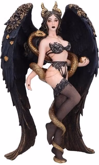 Nemesis Now Lilith The First Temptress Gothic Figurine in Black and Gold, Height: 25.5 cm