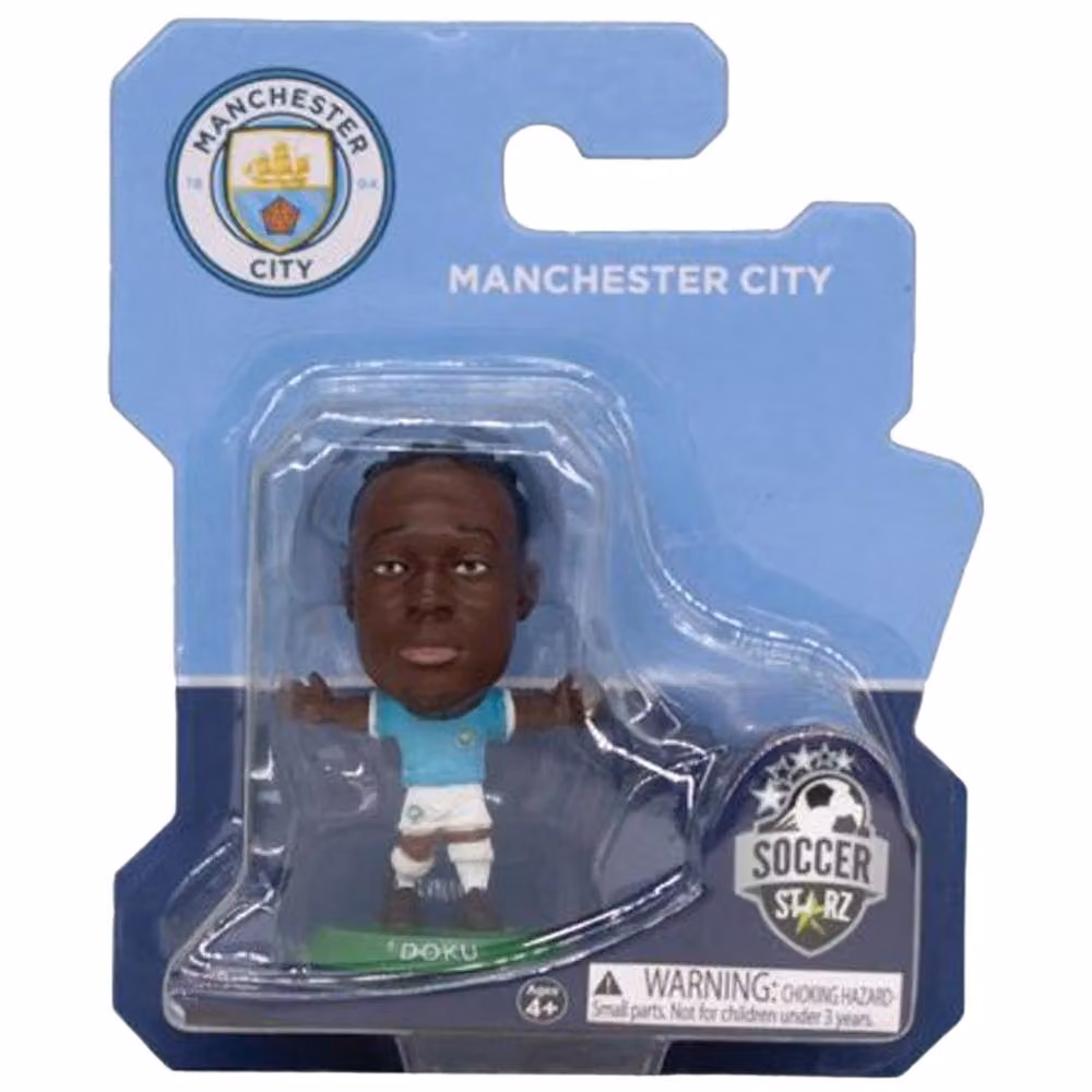 Manchester City FC Jeremy Doku SoccerStarz Football Figurine, Multicolour Plastic Tabletop Collectible – 2