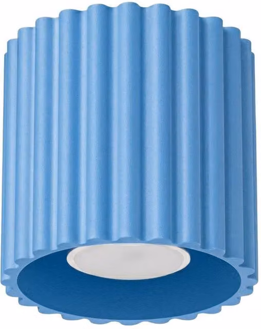 Sollux Lighting minimalist cube ceiling lamp in light blue, W/D/H: 10 x 10 x 10 cm