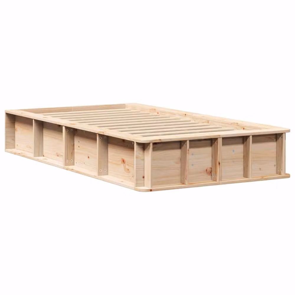 Berkfield Home Solid Pine Wood Bed Frame with Lift Up Base, Beige, W/D/H: 90 x 190 cm – 2