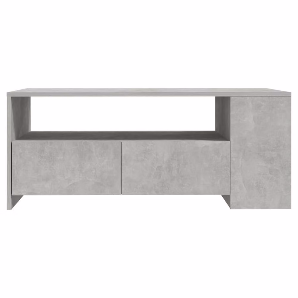 Berkfield Home Modern Rectangular Coffee Table in Concrete Grey, W/D/H: 102 x 55 x 42 cm – 3