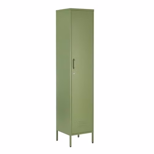 Moderna Metal Locker Cabinet with Lockable Storage and Internal Shelves, Blue and Green, H x W x D: 180 x 38.5 x 38.5 cm – 1