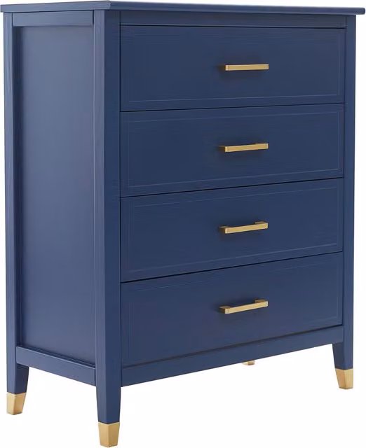 Cabinet Bits Palazzi 4 Drawer Chest of Drawers in Navy Blue – 1