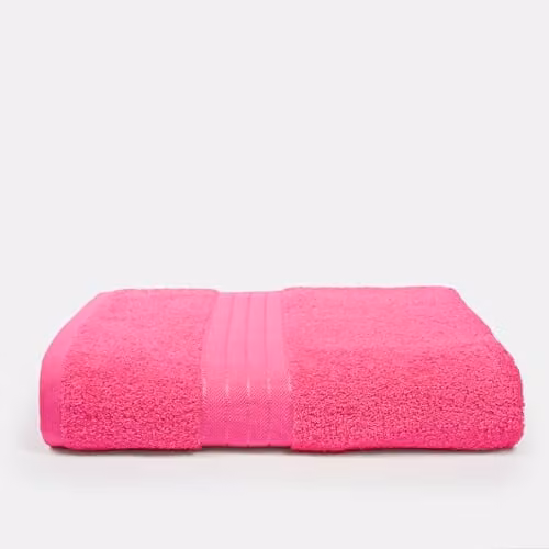 Brentfords Luxury Pink Cotton Hand Towel, W/D/H: 50 x 80 x 1 cm