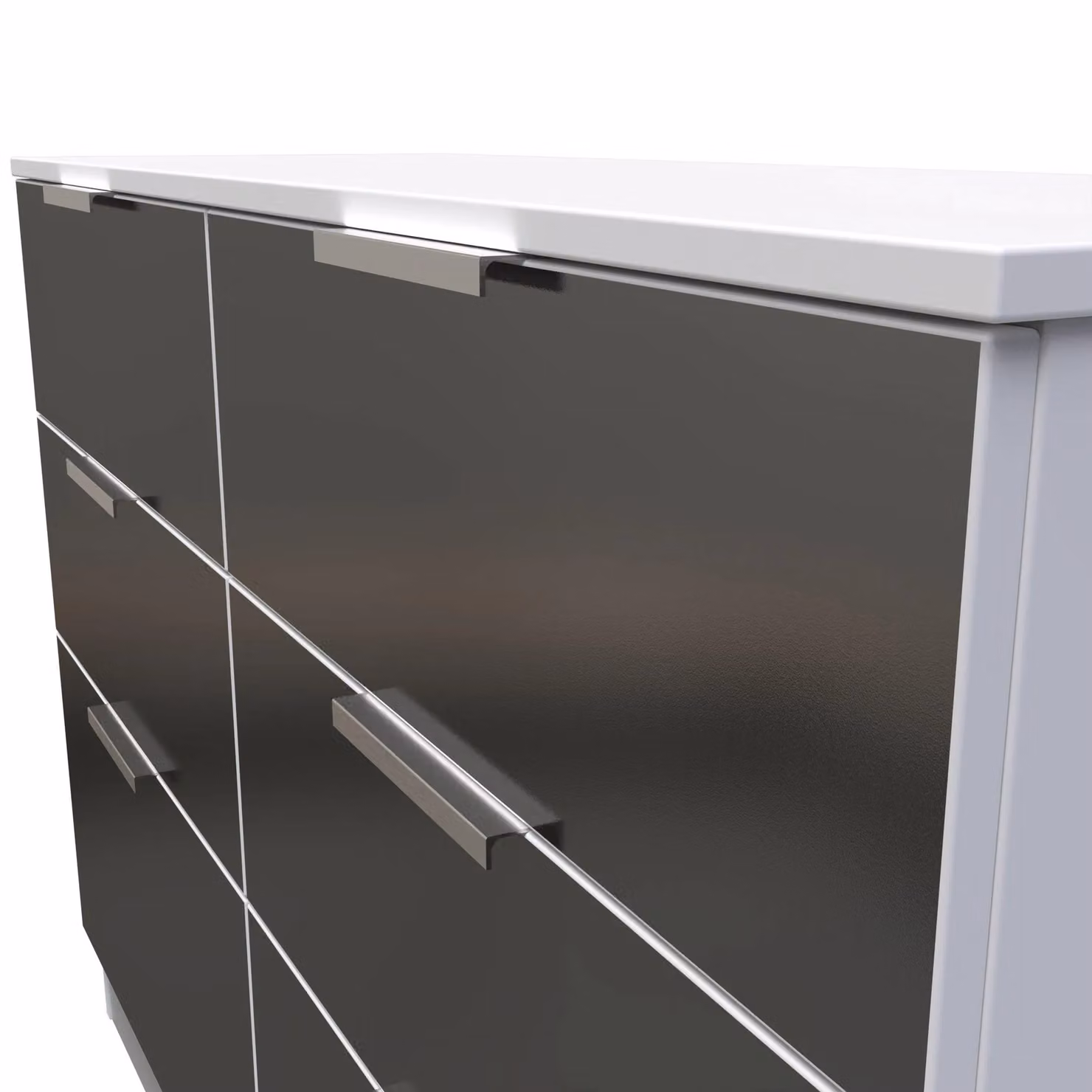 2 U Dover 6 Drawer Wide Chest in Black – 3