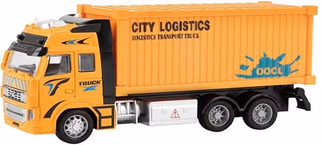 UMKYTOYS Orange Transport Container Truck for Kids