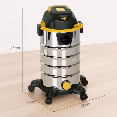 HOMCOM 1400W Vacuum Cleaner with Blowing Function in Silver – 8