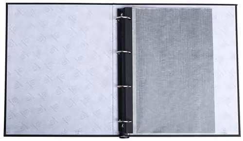 Exacompta By Me Photo Album Binder in Black and Gold, 60 Pages for 120 x 10x15 cm Photos, W: 32 cm – 4
