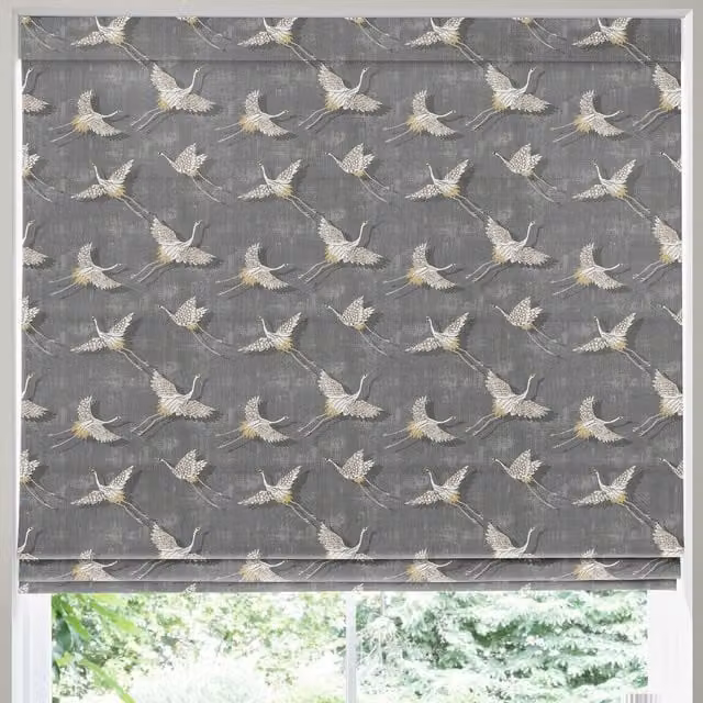 Naoko Made to Measure Blackout Roman Blind in Grey Slate